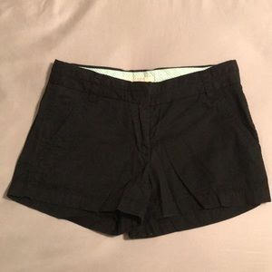 Black J Crew cotton shorts